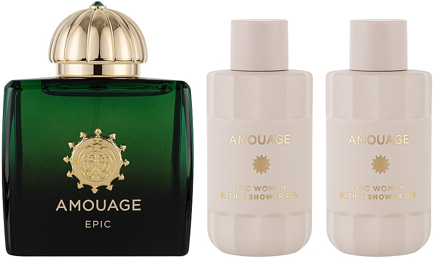 Amouage Epic For Woman - Duftset (Eau de Parfum 100ml + Körperlotion 60ml + Duschgel 60ml)  — Bild N2