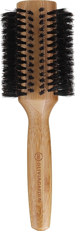 Bambus-Zahnbürste mit Naturborsten 40 mm - Olivia Garden Healthy Hair Boar Eco-Friendly Bamboo Brush — Bild N1