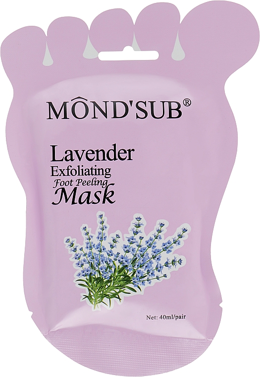 Peeling-Fußmaske mit Lavendelextrakt - Mond'Sub Lavender Exfoliating Foot Peeling Mask — Bild N1