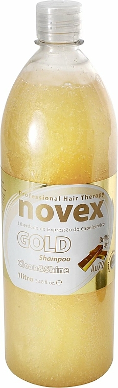 Tiefenreinigendes Shampoo für strapaziertes und stumpfes Haar - Novex Gold Shampoo — Bild N1