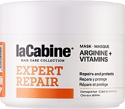 Revitalisierende Maske für strapaziertes Haar mit Arginin und Vitaminen - La Cabine Expert Repair Arginine + Vitamins Hair Mask — Bild N1