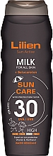 Düfte, Parfümerie und Kosmetik Sonnenschutz-Körpermilch - Lilien Sun Active Milk SPF 30