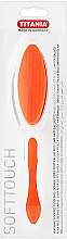 Düfte, Parfümerie und Kosmetik Doppelseitige Fußfeile mit Bimsstein und Schleifpapier orange - Titania