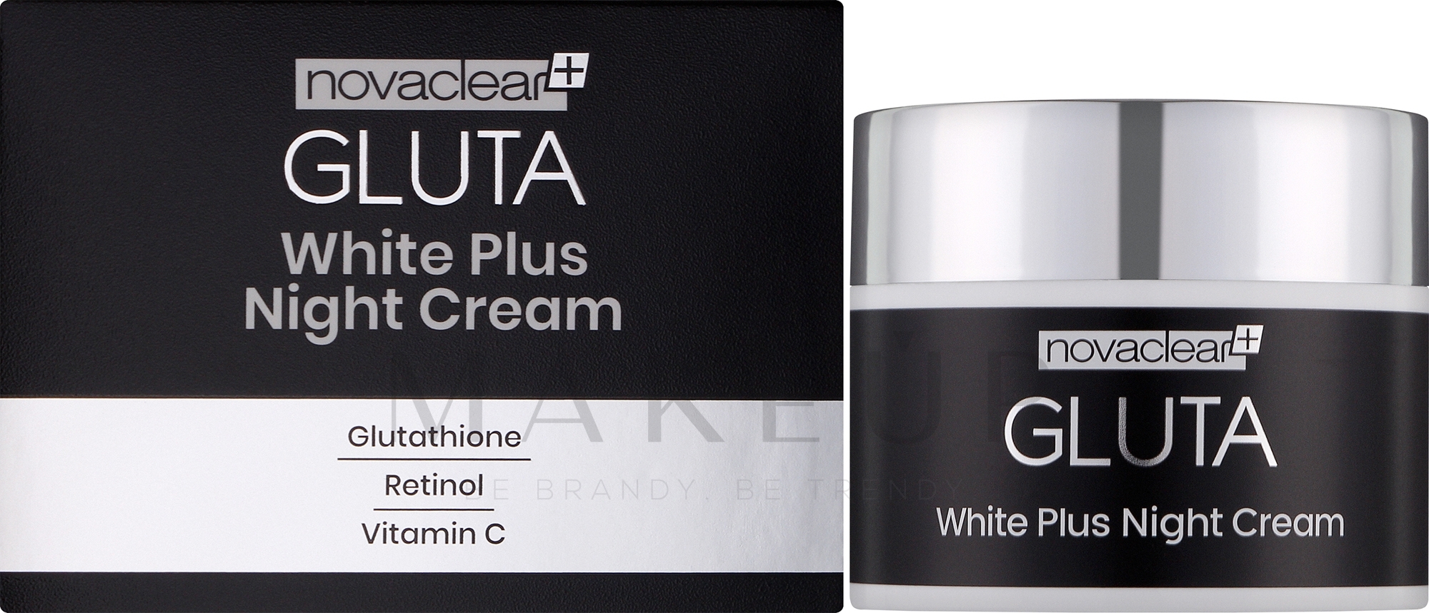 Nachtcreme für das Gesicht - Novaclear Gluta White Plus Night Cream — Bild 50 ml