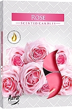 Düfte, Parfümerie und Kosmetik Teekerzen Rose - Bispol Rose Scented Candles