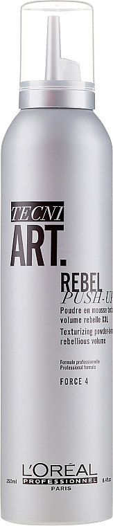 Strukturierender & volumengebender Haarschaum Haltegrad 4 - L'Oreal Professionnel Tecni.Art Rebel Push-Up — Bild N1