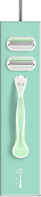 Rasierer mit 2 austauschbaren Kassetten - Gillette Venus Smooth Sensitive  — Bild N3