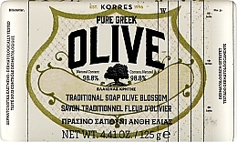 Traditionelle Körperseife mit Olivenöl - Korres Pure Greek Olive Green Soap Olive Blossom — Bild N1