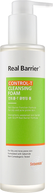 Schaum für fettige Haut - Real Barrier Control-T Cleansing Foam — Bild N1