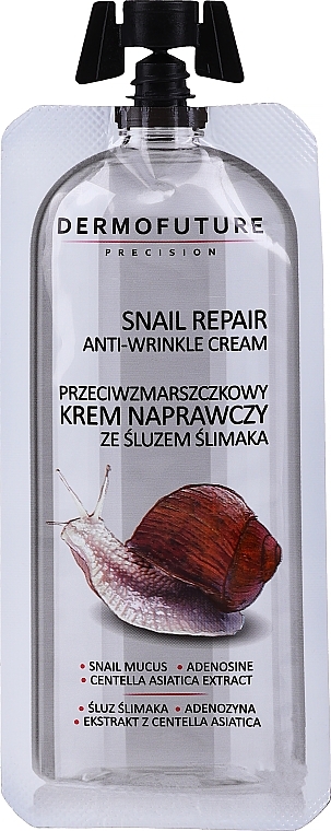 Regenerierende Anti-Falten Gesichtscreme mit Schneckenschleim-Extrakt - Dermofuture Snail Repair Anti-Wrinkle Cream — Bild N1