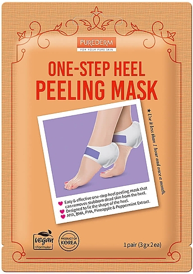 Peelingmaske für die Fersen - Purederm One-step Heel Peeling Mask	 — Bild N1