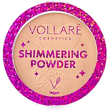 Düfte, Parfümerie und Kosmetik Schimmernder Gesichtspuder mit Arganöl - Vollare Shimmering Powder
