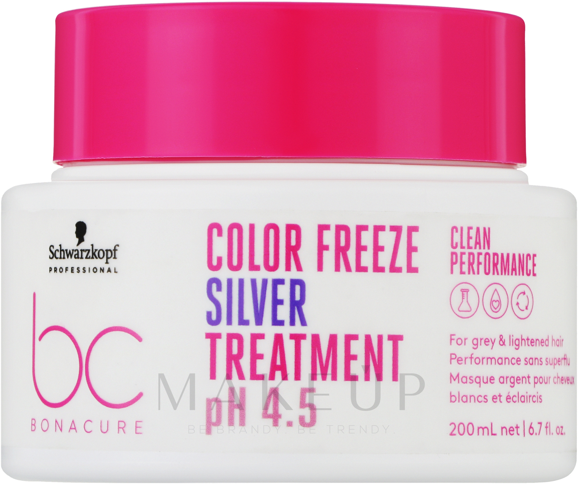 Maske für graues und aufgehelltes Haar - Schwarzkopf Professional Bonacure Color Freeze Silver Treatment pH 4.5 — Bild 200 ml