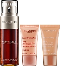 Set - Clarins Double Serum & Extra-Firming Set (ser/50ml + cr/2x15ml) — Bild N2