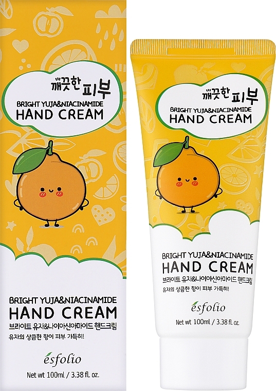 Handcreme mit Yuzu-Extrakt und Niacinamid - Esfolio Pure Skin Hand Cream  — Bild N2