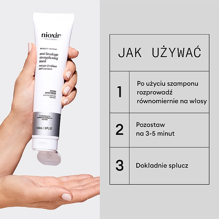 Stärkende Maske für brüchiges Haar - Nioxin Pro Clinical Density Defend Anti-Breakage Strengthening Mask  — Bild N4