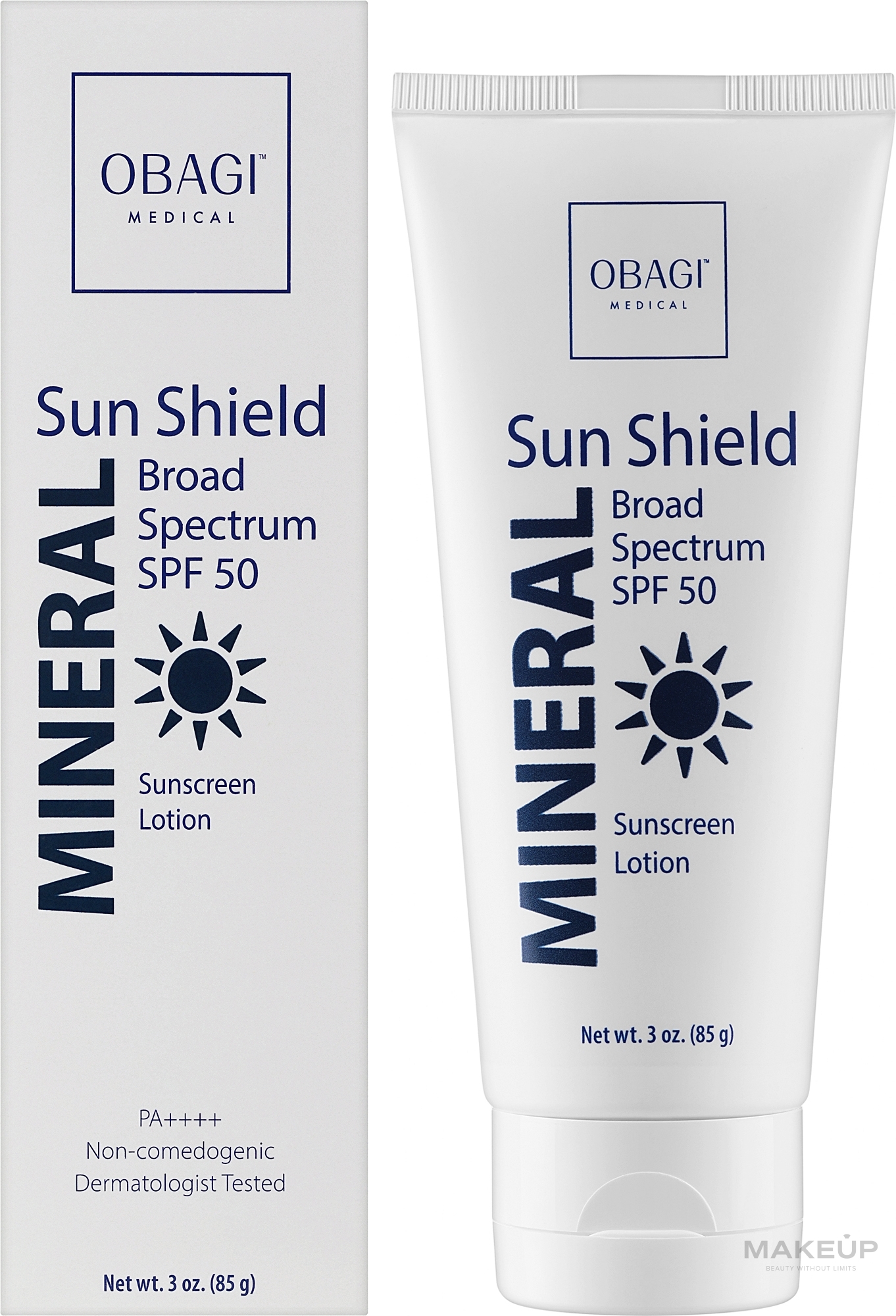 Sonnenschutzcreme auf Mineralbasis - Obagi Medical Sun Shield Mineral Broad Spectrum SPF 50 — Bild 85 g