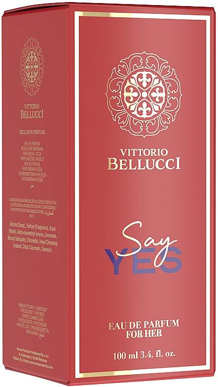 Vittorio Bellucci Say Yes - Eau de Parfum — Bild N2