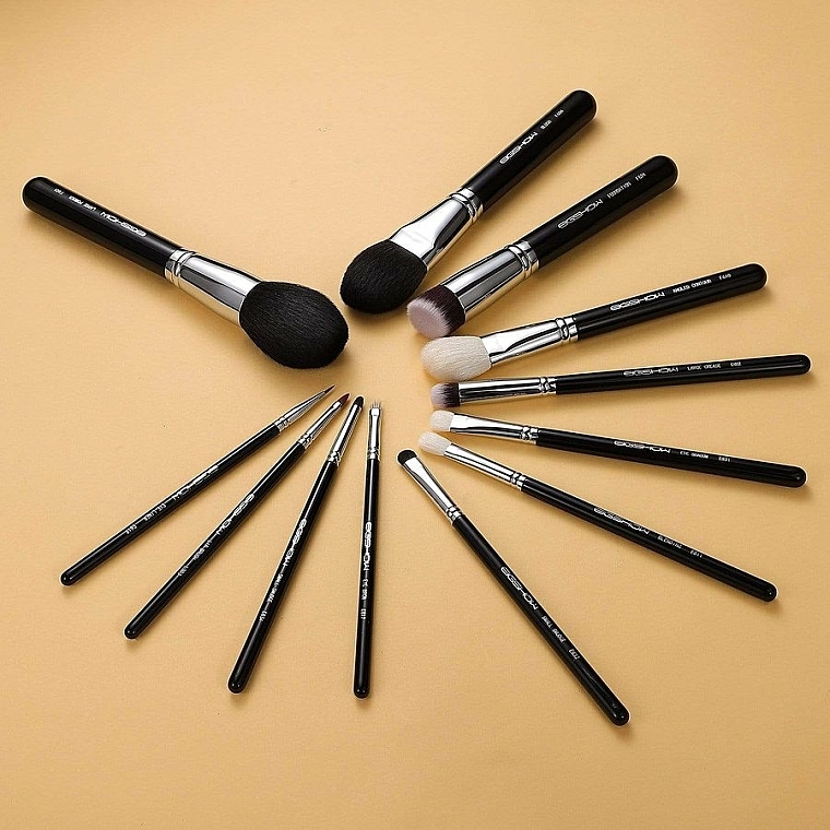 Make-up Pinselset Helles Silber - Eigshow Beauty Makeup Brush Master Light Gun Black — Bild N5