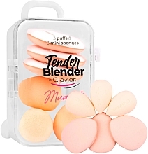 Düfte, Parfümerie und Kosmetik Mini-Make-up Schwamm-Set weiß 6 St. - Clavier Tender Blender Mua Kit