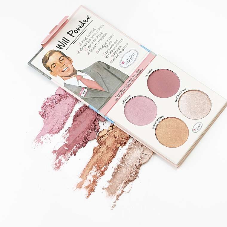 Gesichtsrouge-Palette - theBalm Will Powder Blush Quad — Bild N4