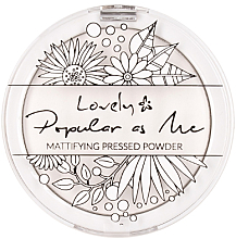 Düfte, Parfümerie und Kosmetik Mattierender gepresster Puder - Lovely Popular As Memattifying Pressed Powder