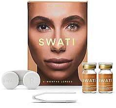 Düfte, Parfümerie und Kosmetik Farbige Kontaktlinsen Sandstone 6 Monate - Swati 6-Months Light brown Coloured Lenses