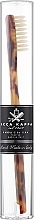 Zahnbürste - Acca Kappa Medium Pure White Bristle Toothbrush Classic Brown — Bild N1