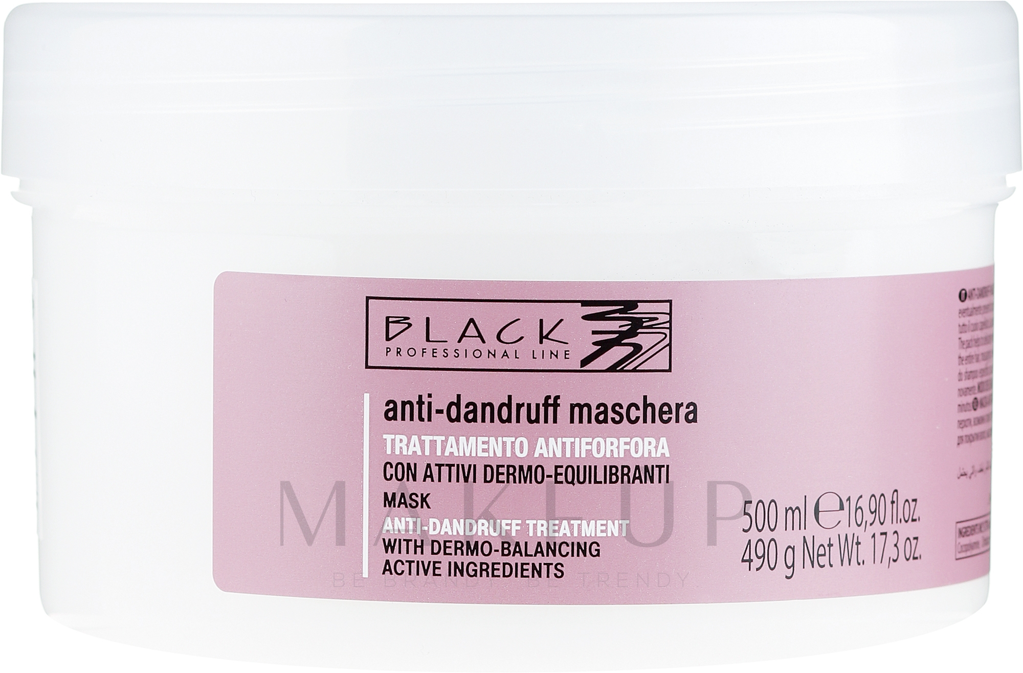 Anti-Schuppen Haarmaske - Black Professional Line Anti-Dandruff Mask — Bild 500 ml