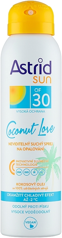 Sonnenschutzspray für den Körper LSF 30 - Astrid Dry Sun Spray Coconut Love SPF30 — Bild N1