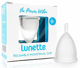Menstruationstasse Modell 2 transparent - Lunette Reusable Menstrual Cup Clear Model 2 — Bild N1
