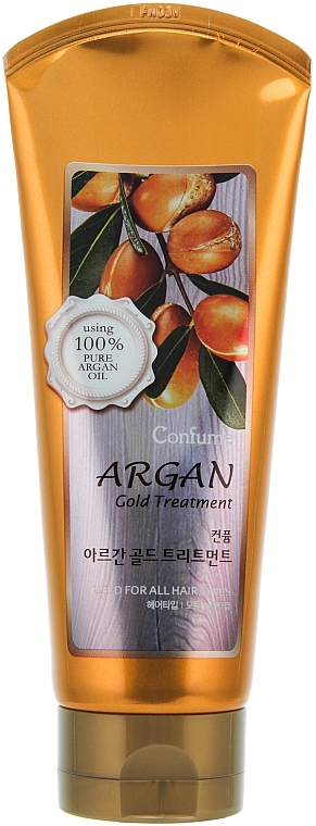 Feuchtigkeitsspendende Haarmaske für mehr Glanz mit Arganöl - Welcos Confume Argan Gold Treatment