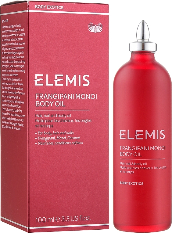 Haar-, Nagel- und Körperöl Frangipani & Monoi - Elemis Frangipani Monoi Body Oil — Bild N3