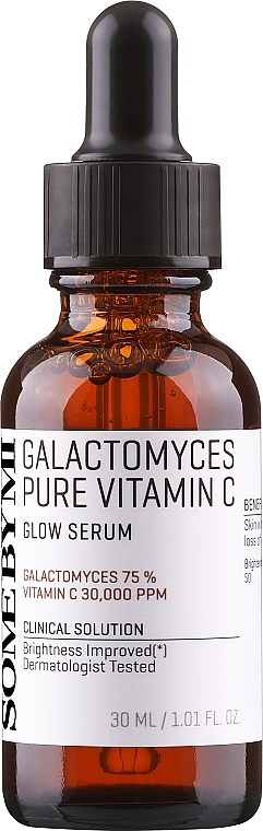 Feuchtigkeitsspendendes und glättendes Gesichtsserum mit Vitamin C - Some By Mi Galactomyces Pure Vitamin C Glow Serum