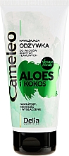 Feuchtigkeitsspendende Haarspülung für trockenes und sprödes Haar mit Aloe und Kokosnuss - Delia Cameleo Aloe And Coconut Moisturizing Conditioner — Bild N1