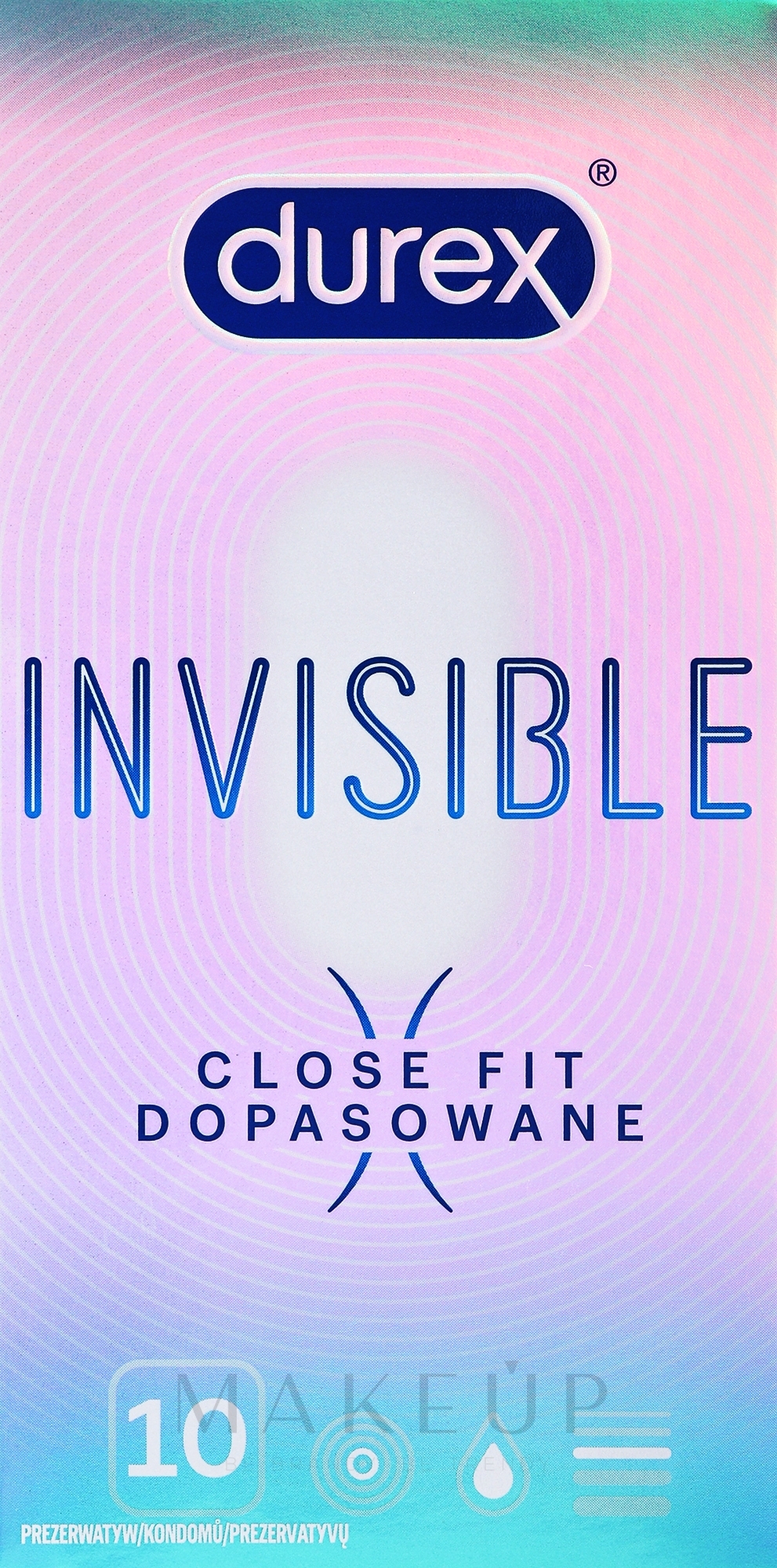 Kondome 10 St. - Durex Invisible Close Fit — Bild 10 St.
