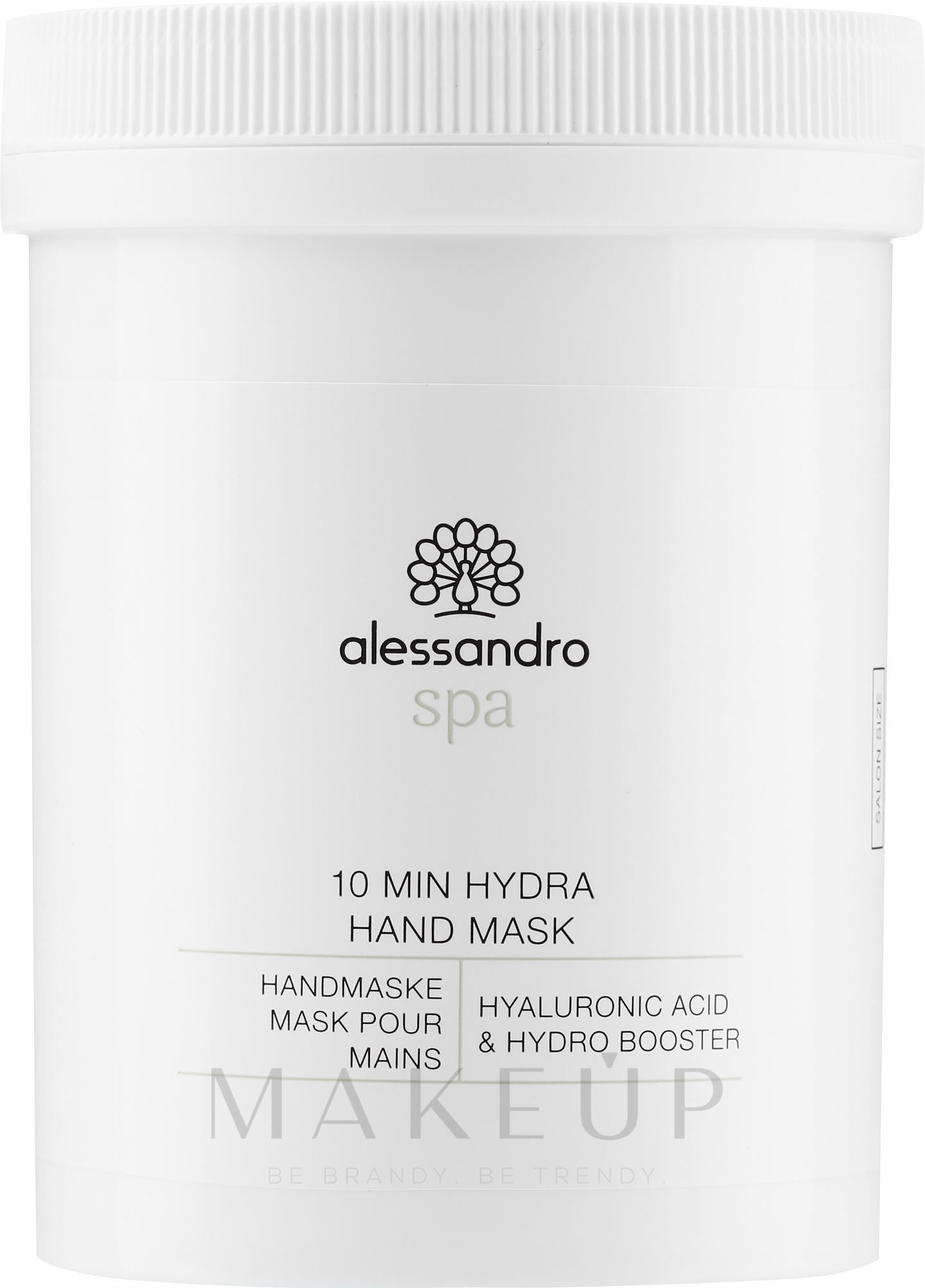 Feuchtigkeitsspendende Handmaske mit Hyaluronsäure - Alessandro International Spa 10 Min Hydra Hand Mask Salon Size — Bild 300 ml