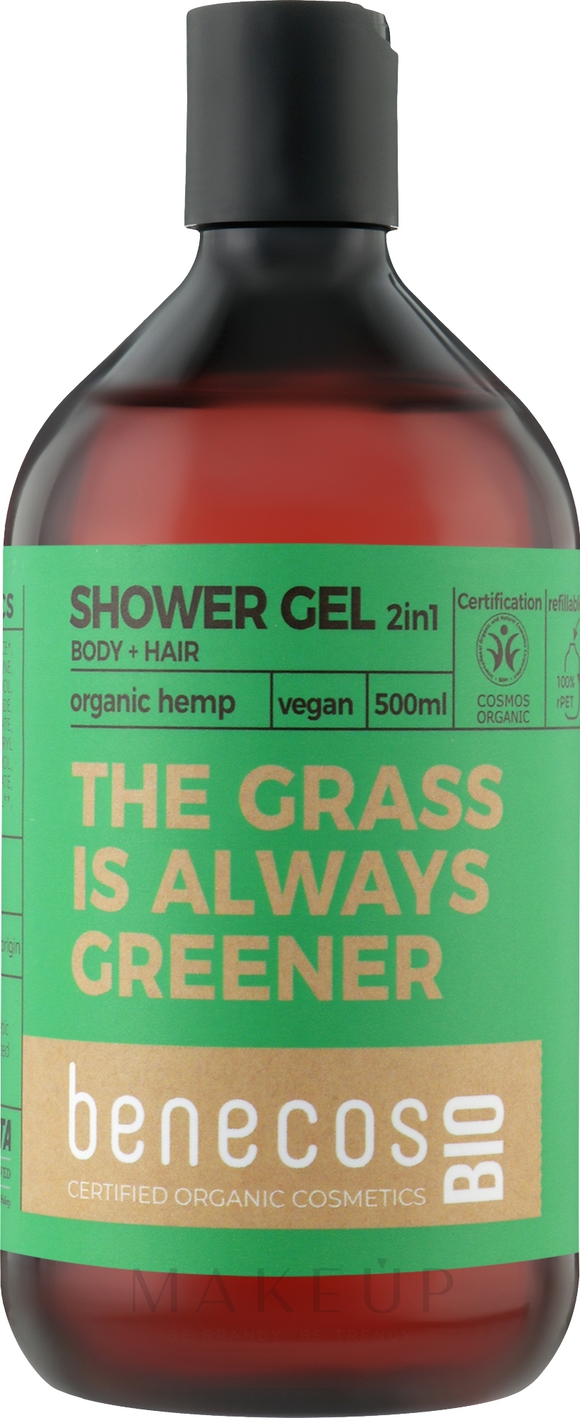 2in1 Duschgel - Benecos Shower Gel and Shampoo Organic Hemp Oil — Bild 500 ml