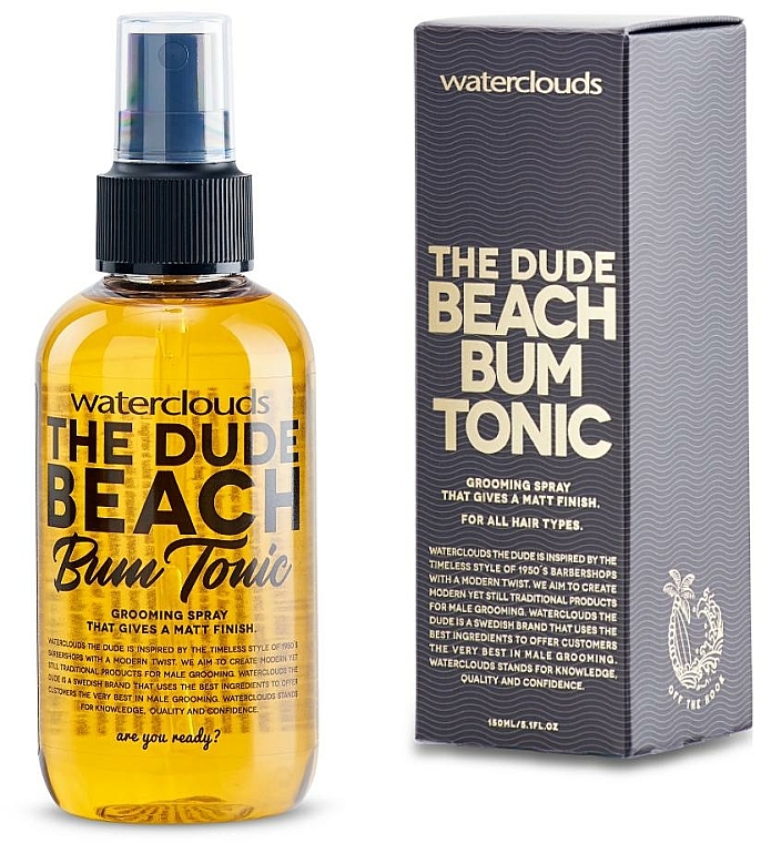 Fixierendes Haartonikum mit Matt-Effekt - Waterclouds The Dude Beach Bum Tonic — Bild N1