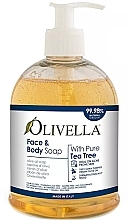 Flüssigseife für Gesicht und Körper Teebaum mit Olivenöl - Olivella Pure Tea True Olive Oil Face & Body Soap — Bild N1