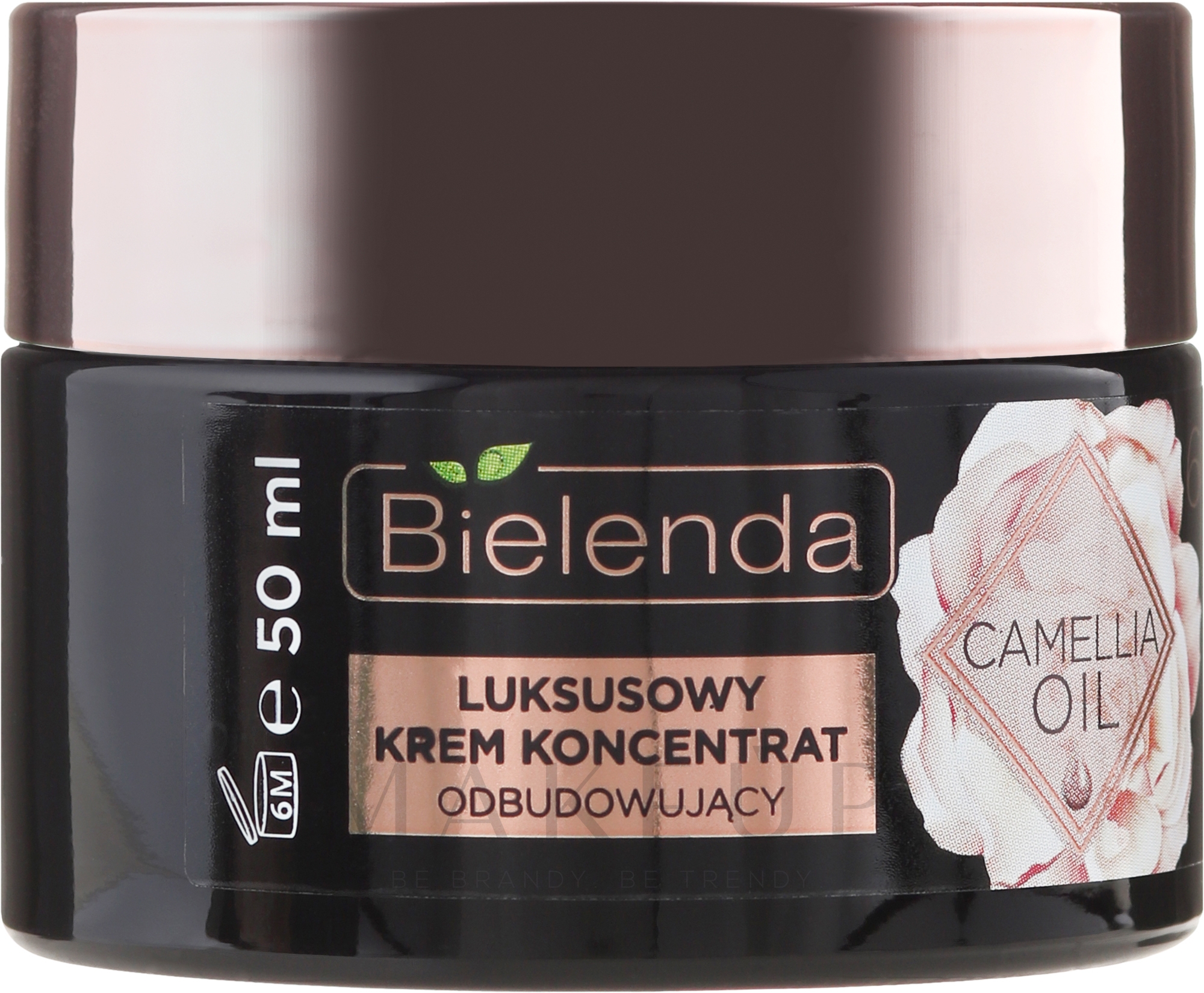 Luxuriöses regenerierendes Tages- und Nachtcreme-Konzentrat mit Kamelienöl 60+ - Bielenda Camellia Oil Luxurious Rebuilding Cream 60+ — Bild 50 ml