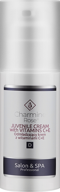 Anti-Aging Gesichtscreme mit Vitamin C und E - Charmine Rose Salon & SPA Professional Juvenile Cream With Vitamins C + E — Bild N4