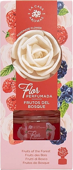 Aromadiffusor in Form einer Blume Beeren - La Casa De Los Aromas Reed Diffuser Fruits Of The Forest  — Bild N1