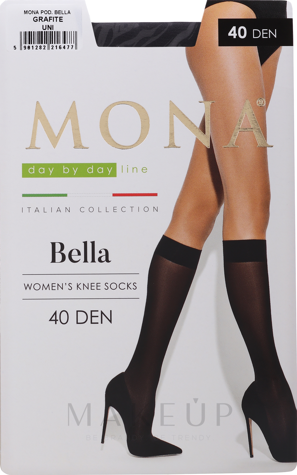 Kniestrümpfe Bella 40 Den graphit - Mona — Bild 0