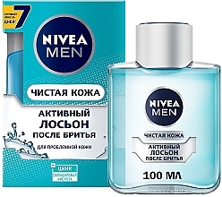 Düfte, Parfümerie und Kosmetik Aktive Aftershave-Lotion Saubere Haut - Nivea