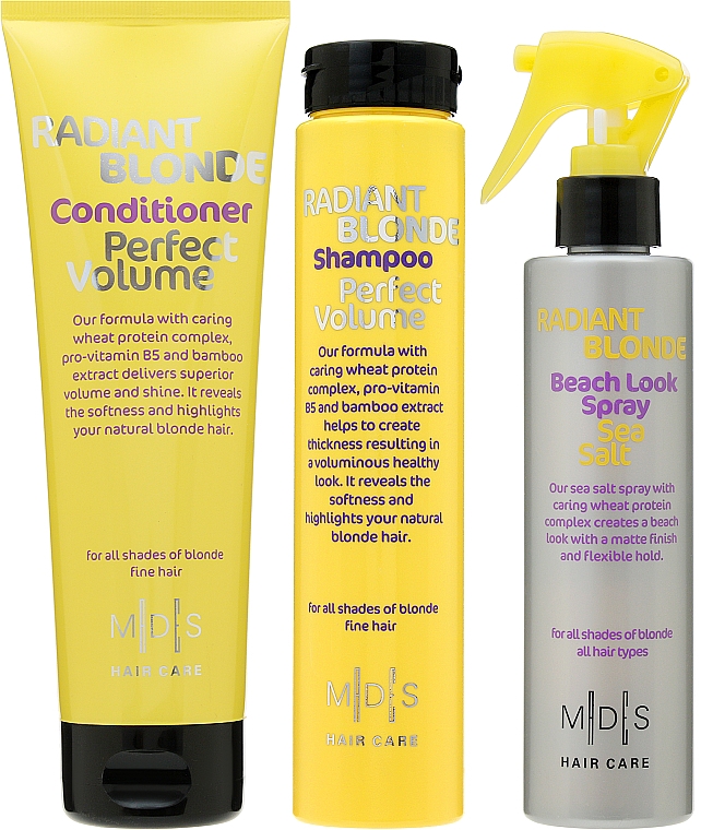 Set für mehr Volumen - Mades Cosmetics (sham/250ml + cond/250ml + spray/200ml) — Bild N2