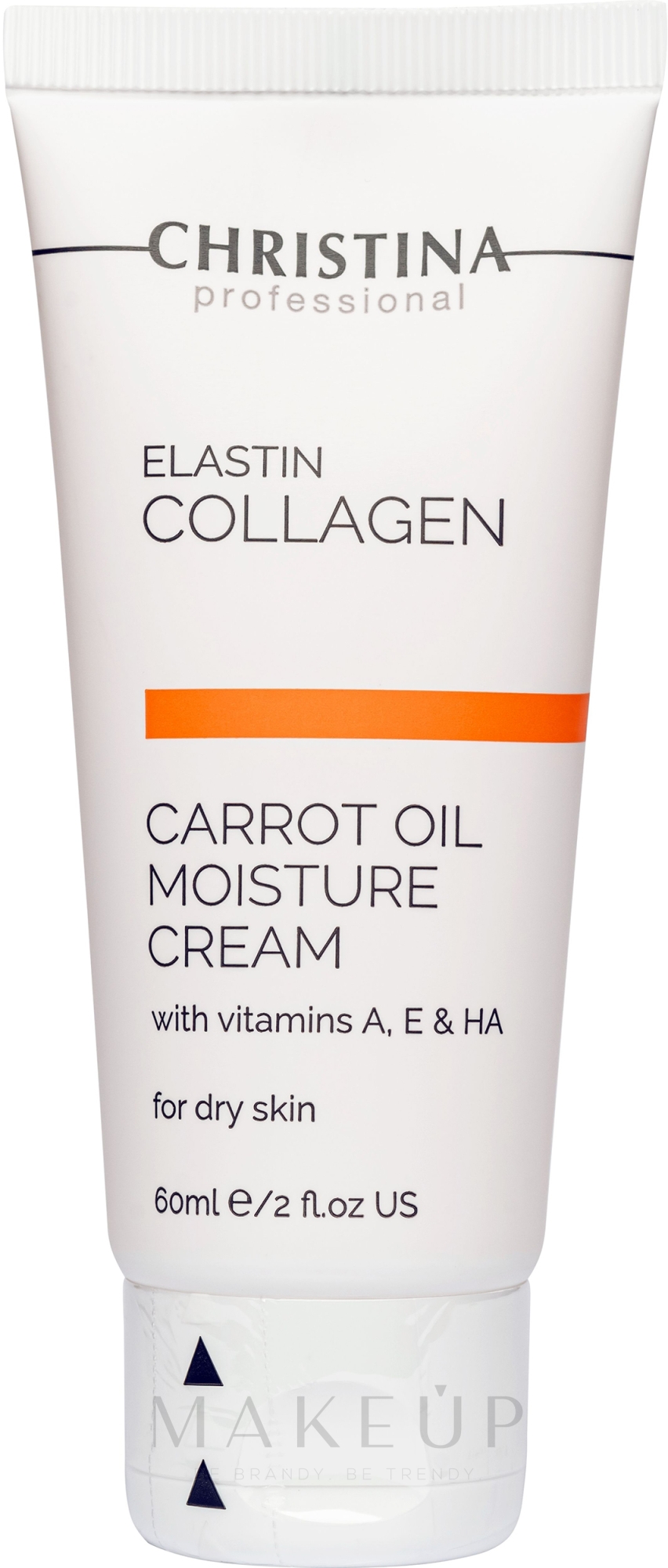Feuchtigkeitsspendende Gesichtscreme mit Karotten, Kollagen und Elastin für trockene Haut - Christina Elastin Collagen Carrot Oil Moisture Cream — Foto 60 ml