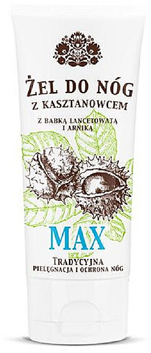 Fußgel aus Rosskastanie, Flohsamen und Arnika - MaXmedical MAX — Bild N1