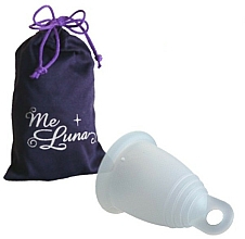 Menstruationstasse Größe M transparent - MeLuna Sport Shorty Menstrual Cup Ring — Bild N1