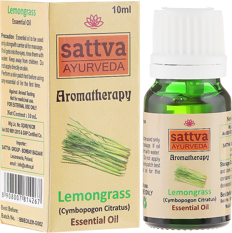 Ätherisches Öl Zitronengras - Sattva Ayurveda Lemongrass Essential Oil — Bild N1